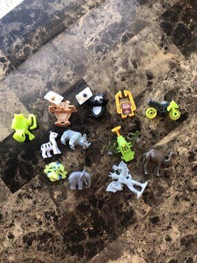 12 Kinder Surprise Mixed Lot Figures Animals Vehicle Toys Kinder Joy